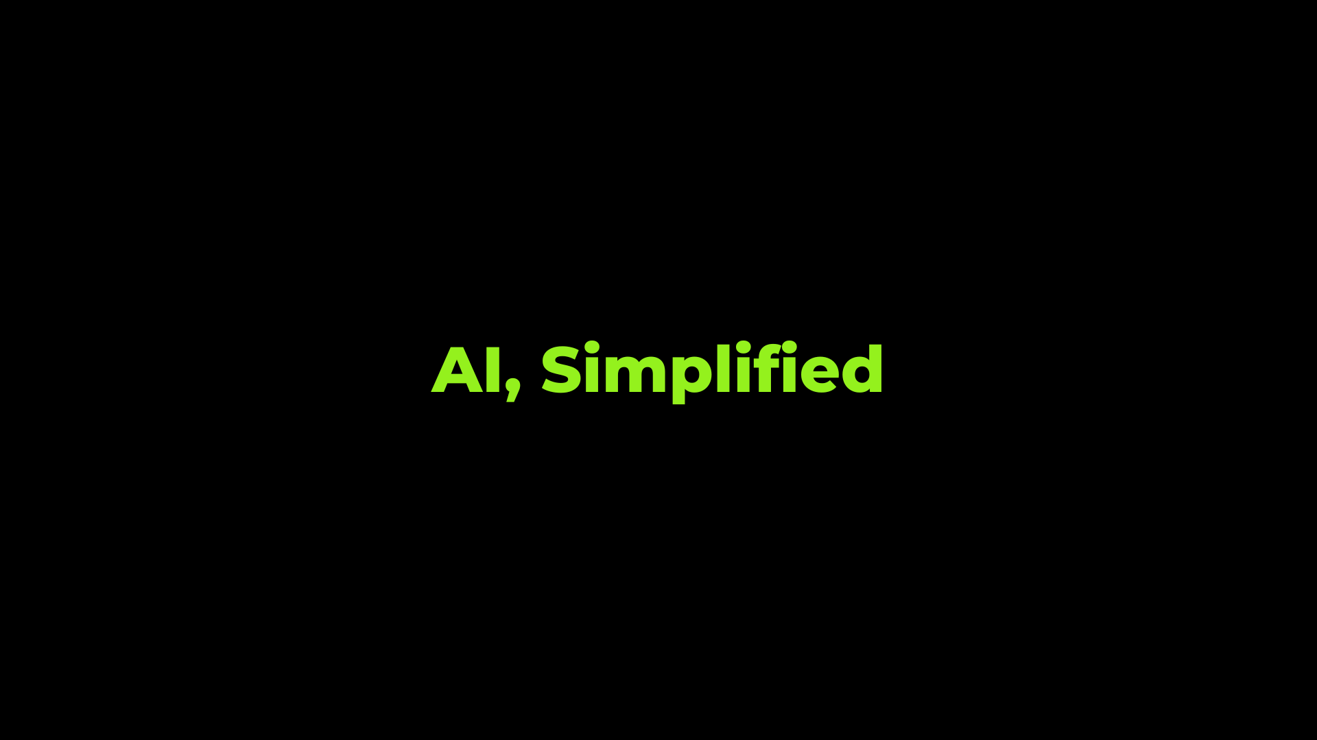 Let’s simplify Artificial Intelligence (AI)